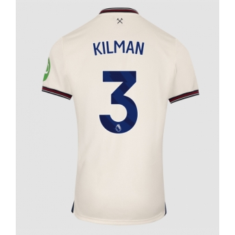 Billige Fotballdrakt West Ham United Max Kilman #3 Replika Bortedrakt 2025-26 Kortermet